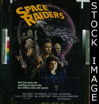 #376 SPACE RAIDERS 1sh '83 Vince Edwards 