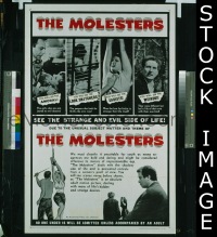 #329 THE MOLESTERS 1sh '64 sexploitation 