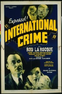 INTERNATIONAL CRIME 1sheet