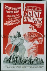 #123 GLORY STOMPERS 1sh '67 AIP biker action 