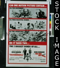 THUNDERBALL/YOU ONLY LIVE TWICE 1sheet