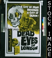 #050 DEAD EYES OF LONDON 1sh '65 Fuchsberger 