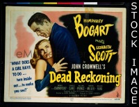 #9117 DEAD RECKONING Title Lobby Card '47 Humphrey Bogart