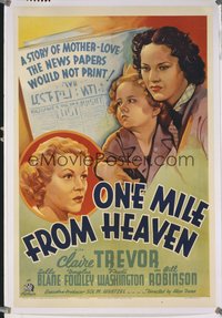 #104 1 MILE FROM HEAVEN 1sh '37 Claire Trevor 