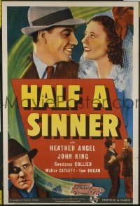 HALF A SINNER ('40) 1sheet