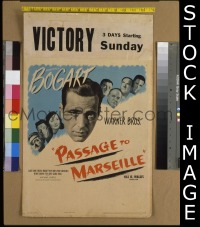 #116 PASSAGE TO MARSEILLE WC '44 Bogart,Rains 