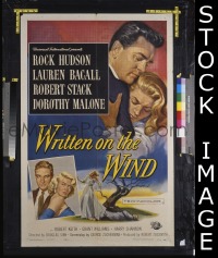 #468 WRITTEN ON THE WIND 1sh '56 Hudson 