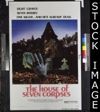 #5323 HOUSE OF 7 CORPSES 1sh '74 John Ireland