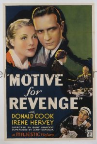 MOTIVE FOR REVENGE 1sheet