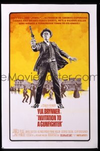 P907 INVITATION TO A GUNFIGHTER one-sheet movie poster '64 Yul Brynner