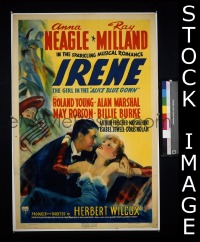 #196 IRENE 1sh '40 Neagle, Ray Milland, RKO 