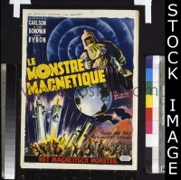 #331 MAGNETIC MONSTER Belgian poster '53 