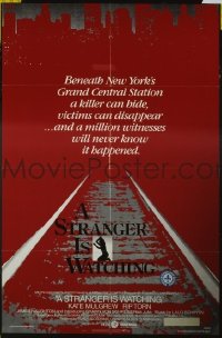 f737 STRANGER IS WATCHING one-sheet movie poster '82 New York horror!