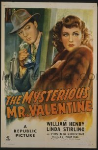 MYSTERIOUS MR. VALENTINE 1sheet