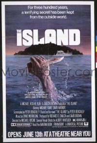 P911 ISLAND advance one-sheet movie poster '80 Peter Benchley