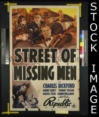 STREET OF MISSING MEN 1sheet