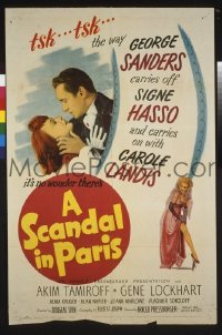 SCANDAL IN PARIS 1sheet