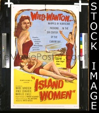 #198 ISLAND WOMEN 1sh '58 Marie Windsor 