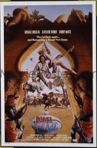 P934 JEWEL OF THE NILE one-sheet movie poster '85 Michael Douglas