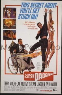 Q108 MAN CALLED DAGGER one-sheet movie poster '67 Terry Moore