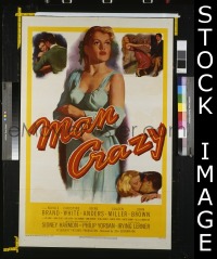 #374 MAN CRAZY 1sh '53 Lerner 