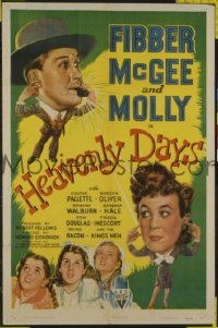 #282 HEAVENLY DAYS 1sh '44 McGee, Molly 