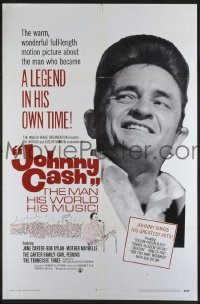P939 JOHNNY CASH one-sheet movie poster '69 June Carter, country