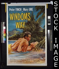 #819 WINDOM'S WAY 1sh '58 Peter Finch 