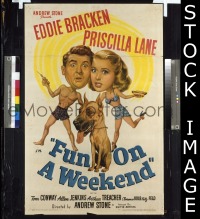 #243 FUN ON A WEEKEND 1sh '47 Bracken 