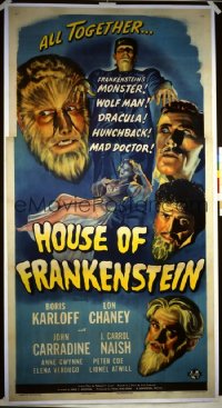 HOUSE OF FRANKENSTEIN 3sh